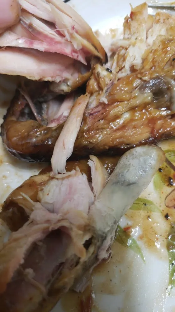 Pink BBQ Chicken Plate